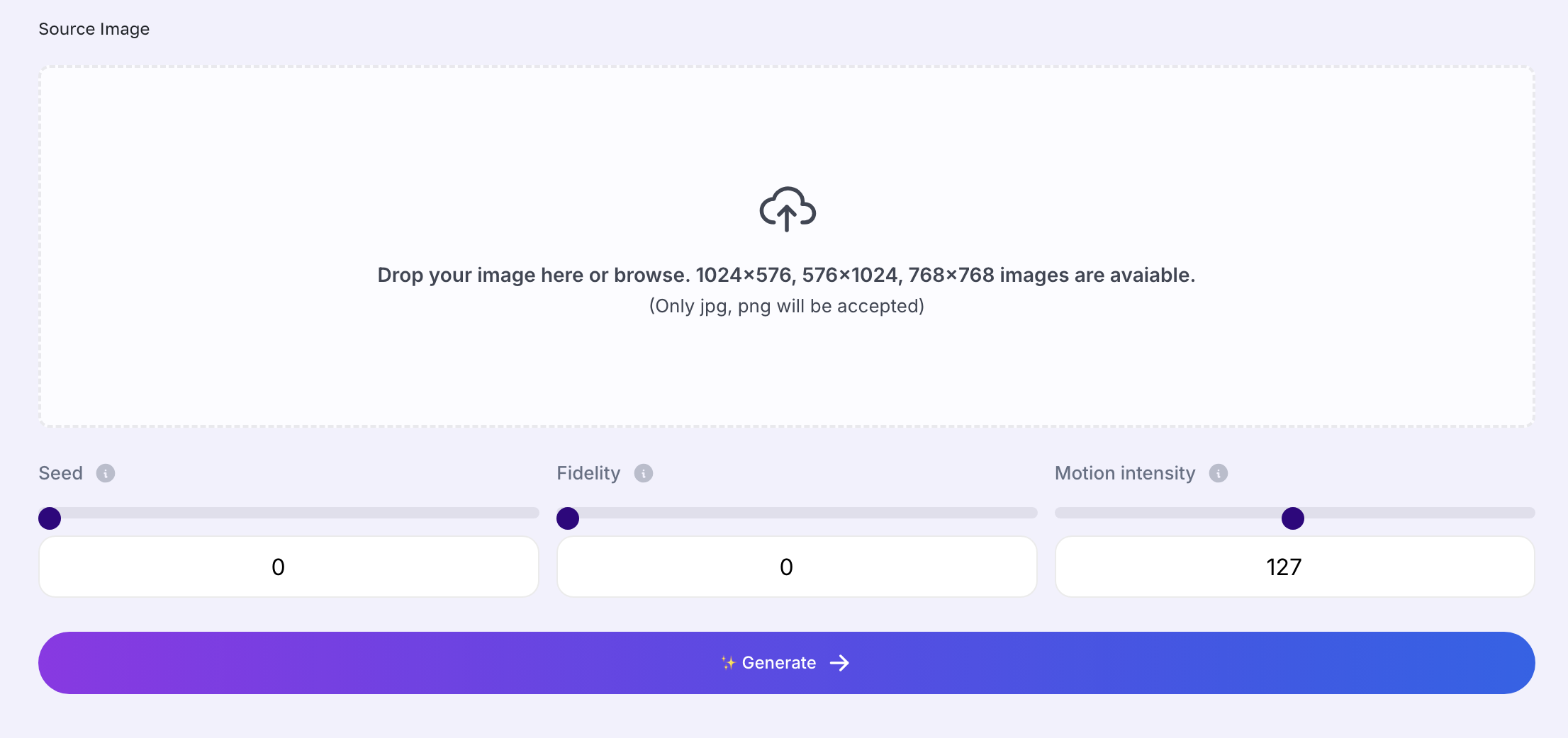 Screenshot: Image Upload Interface