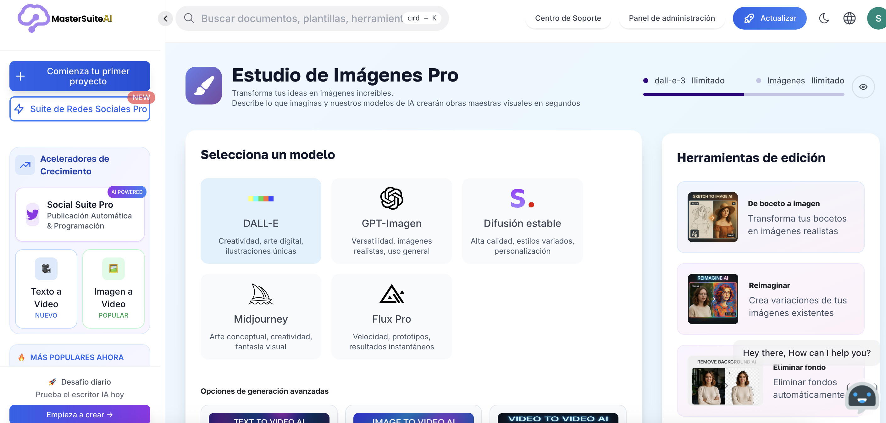 MagicAI Dashboard Mockup